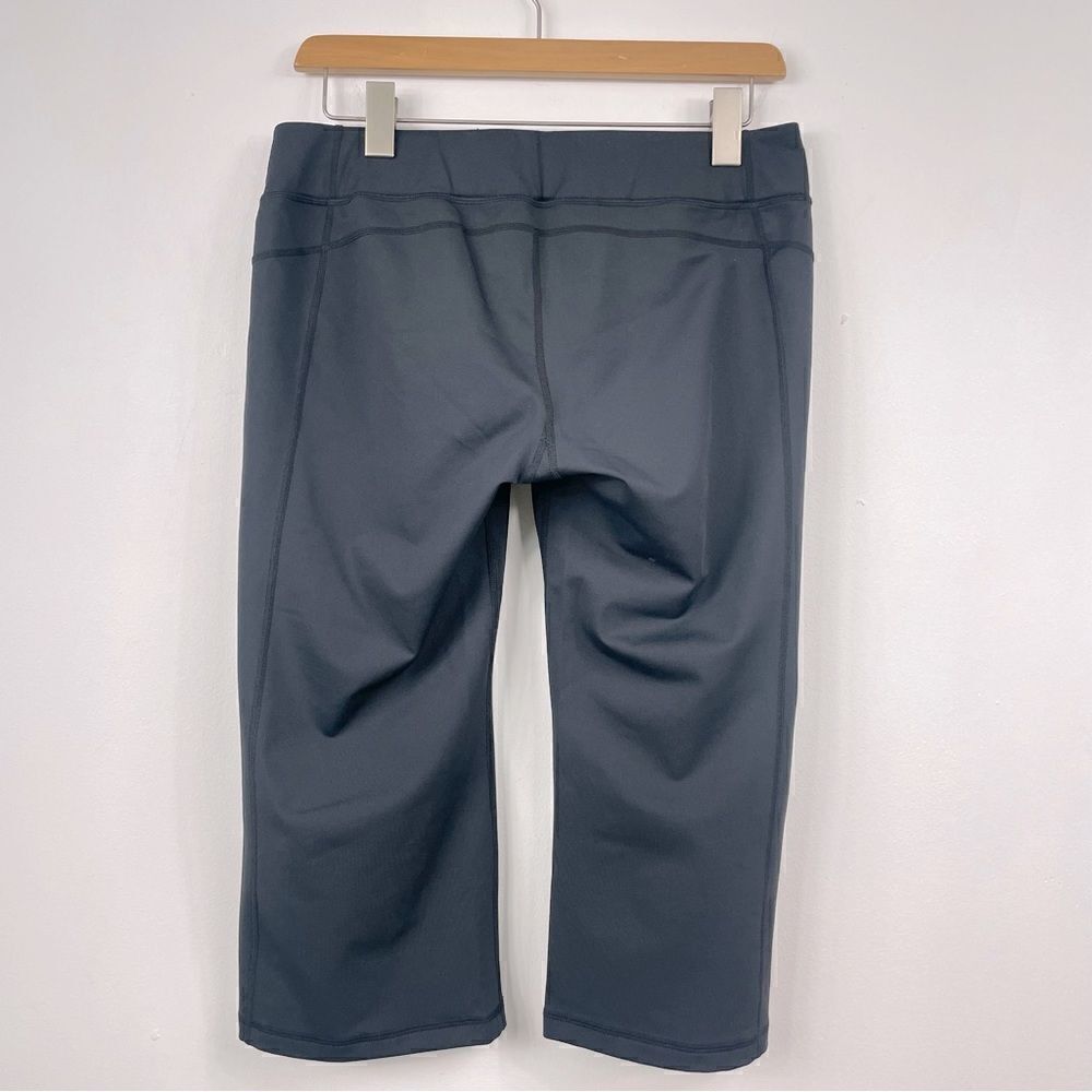 REI | black, wide leg cropped leggings S   wide waist